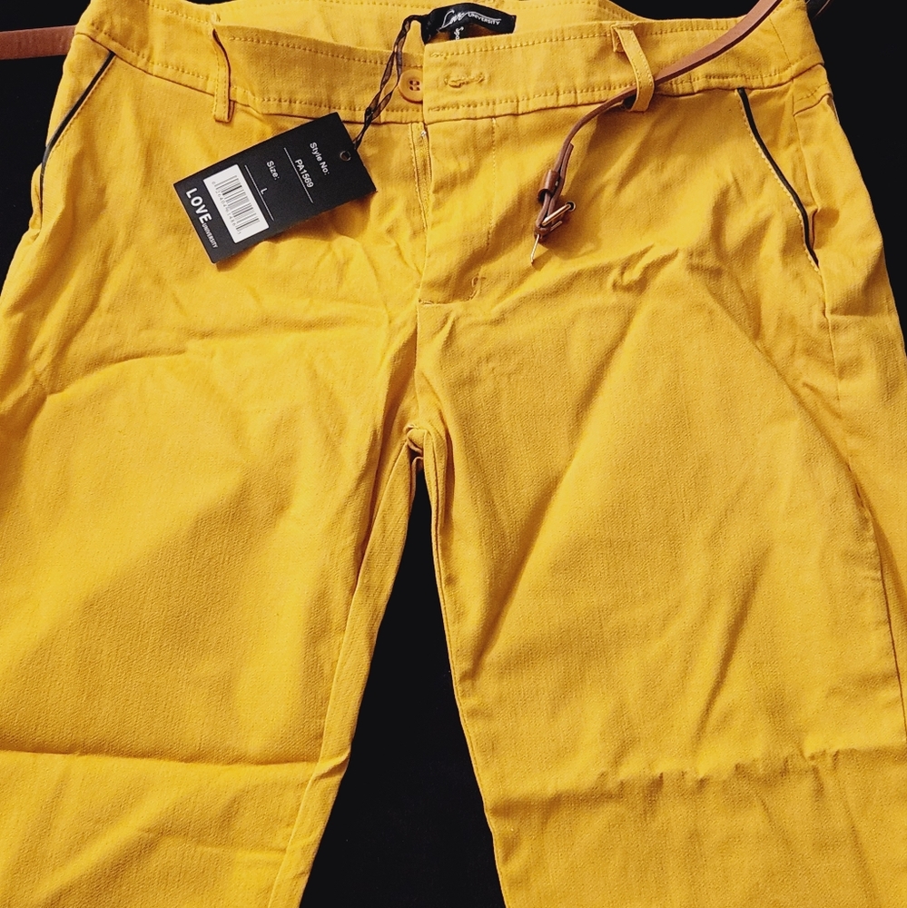 Yellow 💛 Spandex stretch pants